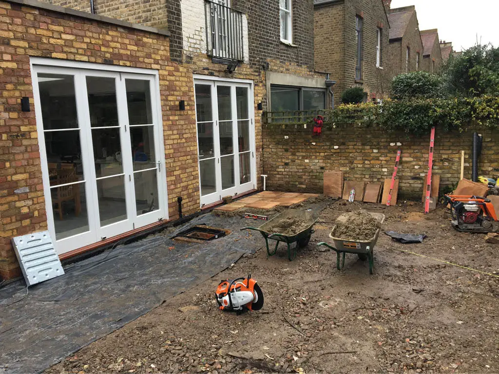 conservatory and landscaping the garden in Ealing8