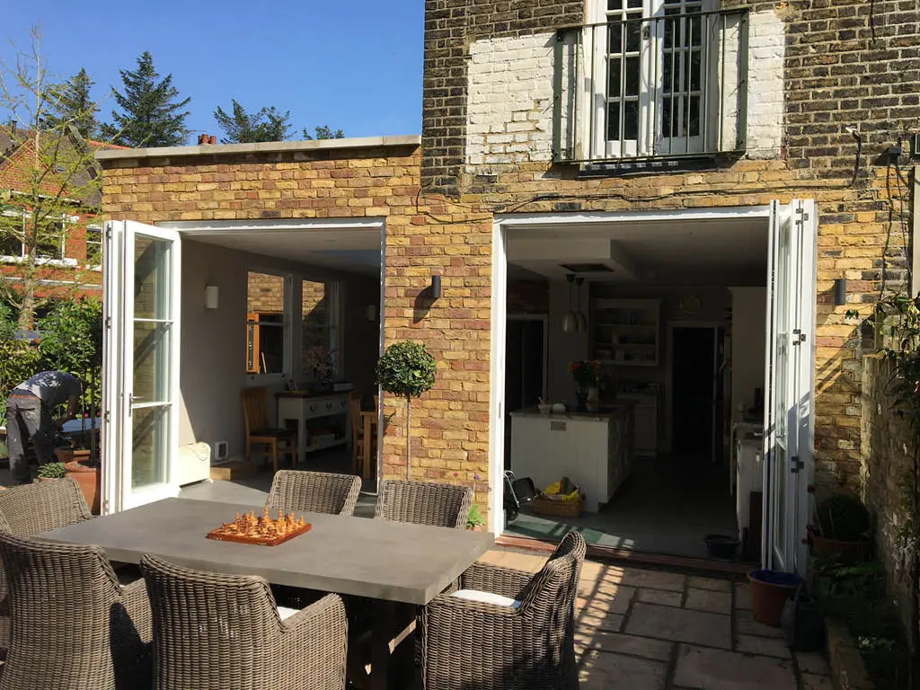 conservatory and landscaping the garden in Ealing