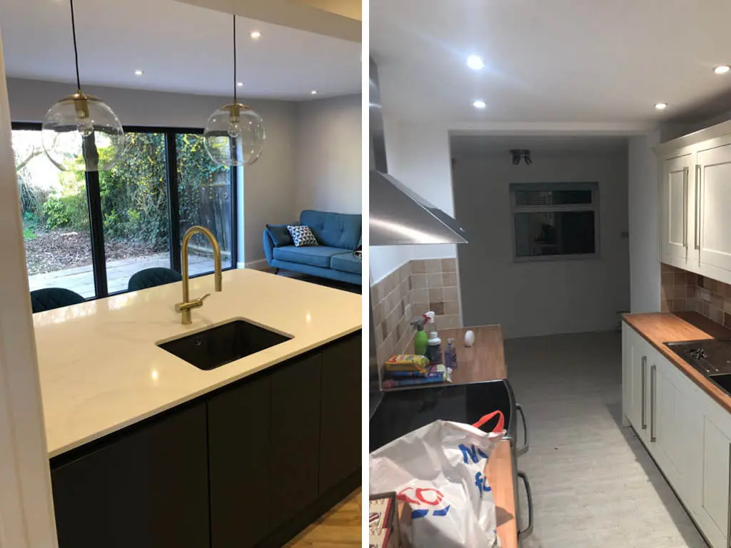 Ground floor renovation and upgrade bathroom on the first floor. Chingford, East London. 11