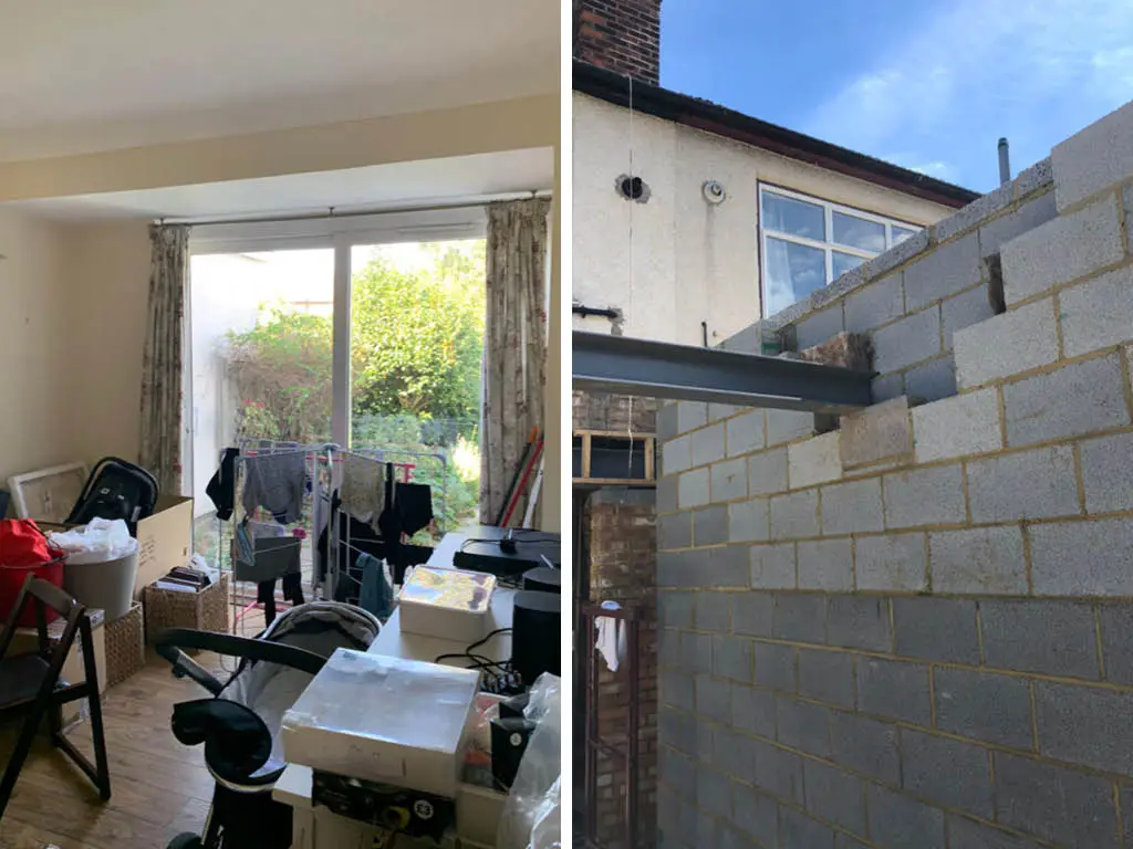 Enfield structural alteration for an open plan living room : kitchen9