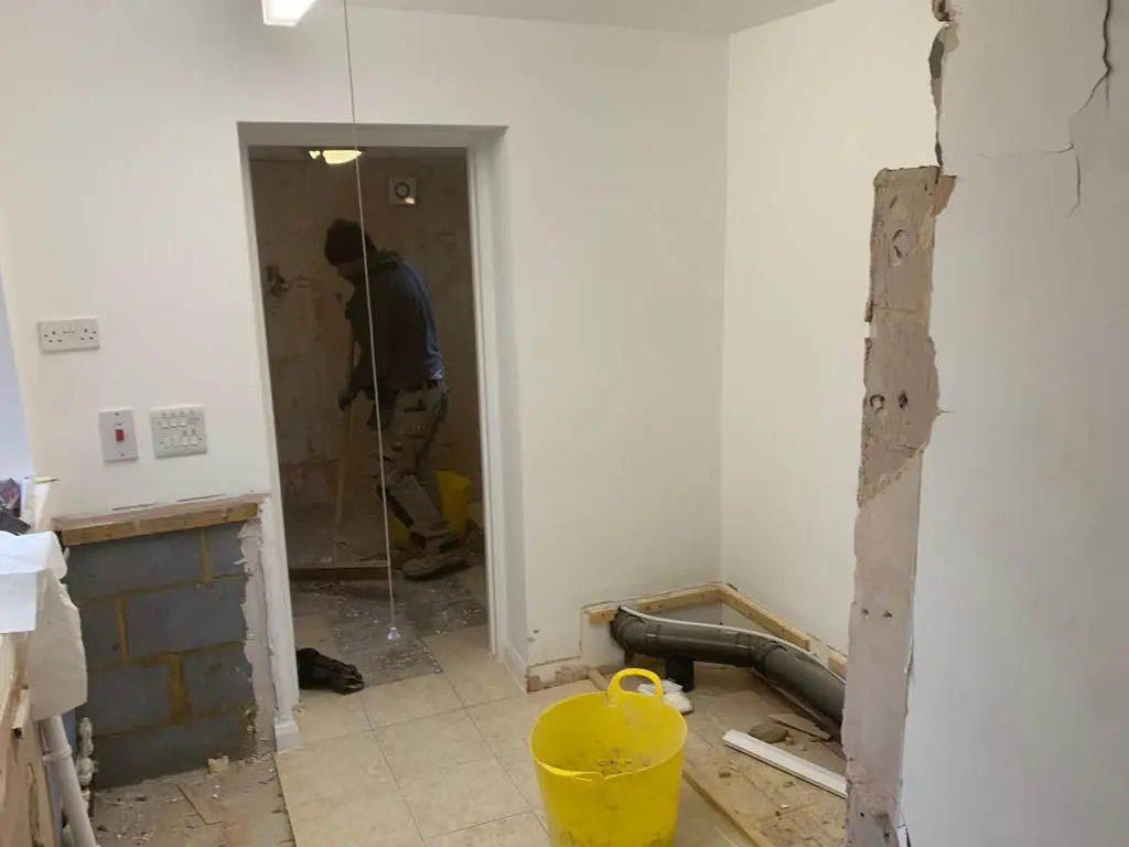 Ground floor renovation and upgrade bathroom on the first floor. Chingford, East London. 7