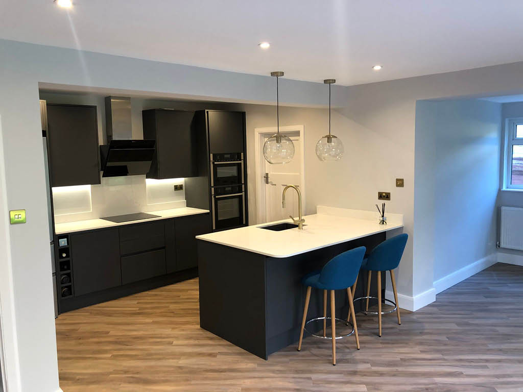 Ground floor renovation and upgrade bathroom on the first floor. Chingford, East London. 2