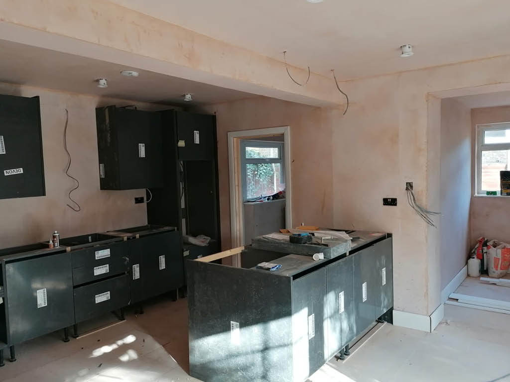 Ground floor renovation and upgrade bathroom on the first floor. Chingford, East London. 4